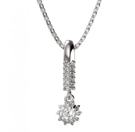 BG zlatý přívěšek  987 Bílé zlato - 585 Diamant
