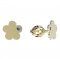 BeKid, Gold kids earrings -852 - Switching on: Brizura 0-3 roky, Metal: Yellow gold 585, Stone: White cubic zircon
