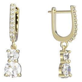 BeKid dětské náušnice 857 Žluté zlato - 585 Diamant