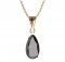 BG pendant drop stone 429-1 - Metal: Silver 925 - rhodium, Stone: Garnet