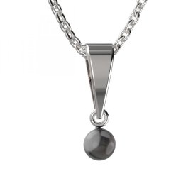 BG zlatý přívěšek 1290 s perlou Bílé zlato - 585 Bílý kubický zirkon