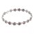 BG náramek 520 Stříbro 925 - rhodium Granát