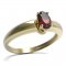 BG ring oval 477-I - Metal: White gold 585, Stone: Garnet