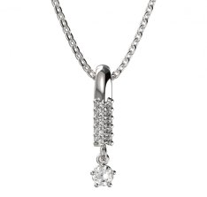 BG zlatý přívěšek 873 Bílé zlato - 585 Diamant