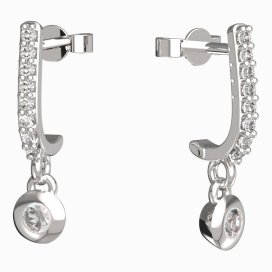 BeKid dětské náušnice 732 Bílé zlato - 585 Diamant