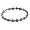 BG bracelet 520 - Metal: White gold 585, Stone: Moldavite and cubic zirconium