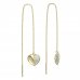BeKid, Gold kids earrings -865 - Switching on: Brizura 0-3 roky, Metal: Yellow gold 585, Stone: White cubic zircon