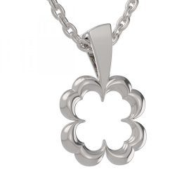 BG zlatý přívěšek čtyřlístek 1169 Bílé zlato - 585