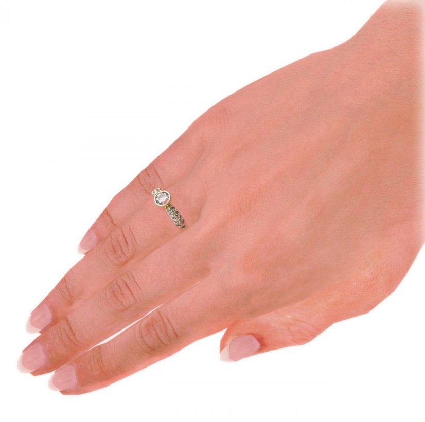 BG zlatý diamantový prstýnek 720 Růžové zlato 585 (30-90dní) Diamant lab-grown