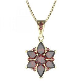 BG přívěs solitérní 409-1 Stříbro 925 - pozlacené Granát