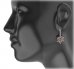 BG soliter earring 409-96 - Metal: Silver 925 - rhodium, Stone: Garnet