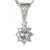 BG zlatý diamantový přívěšek  627 Bílé zlato - 585 Diamant lab-grown