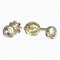 BeKid, Gold kids earrings -101 - Switching on: Screw, Metal: White gold 585, Stone: Pink cubic zircon