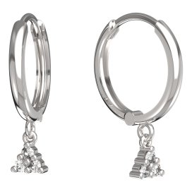 BeKid dětské náušnice 773 Bílé zlato - 585 Diamant