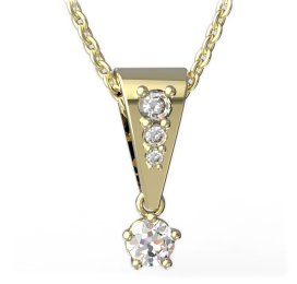 BG zlatý přívěšek 873 Žluté zlato - 585 Diamant