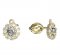 BeKid, Gold kids earrings -851 - Switching on: Brizura 0-3 roky, Metal: Yellow gold 585, Stone: White cubic zircon