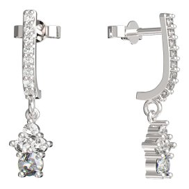 BeKid dětské náušnice 159 Bílé zlato - 585 Diamant