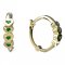 BeKid, Gold kids earrings -1248 - Metal: Yellow gold 585, Stone: White cubic zircon