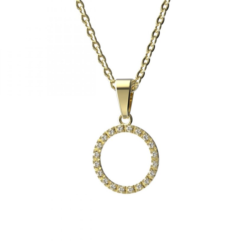 BG zlatý přívěšek  1163A Žluté zlato - 585 Diamant