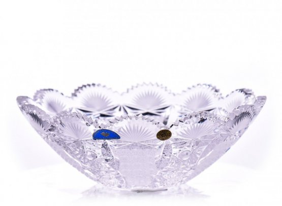 Hand cracked crystal bowl Šafránek 381 ORQQI0477