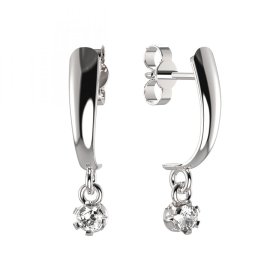 BG zlaté náušnice 553 Bílé zlato - 585 Diamant