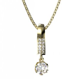 BG zlatý přívěšek 872 Žluté zlato - 585 Diamant