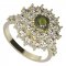 BG prsten 004-Z kulatého tvaru - Kov: Stříbro 925 - rhodium, Kámen: Granát