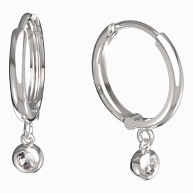 BeKid dětské náušnice 101 Bílé zlato - 585 Diamant