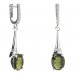 BG earring oval 493-C91 - Metal: Silver 925 - rhodium, Stone: Garnet
