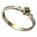 BG vltavínový prsten 873L - Kov: Žluté zlato 585, Kámen: Vltavín a  kubický zirkon
