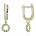 BeKid, Gold kids earrings -836 - Switching on: English, Metal: Yellow gold 585, Stone: Green cubic zircon