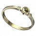 BG moldavit ring - 550L - Metal: Yellow gold 585, Stone: Moldavite and cubic zirconium