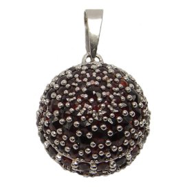 BG přívěs vsazený český granát  460 Stříbro 925 - rhodium Granát