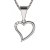 BG zlatý přívěšek srdíčko 1165 Bílé zlato - 585 Diamant