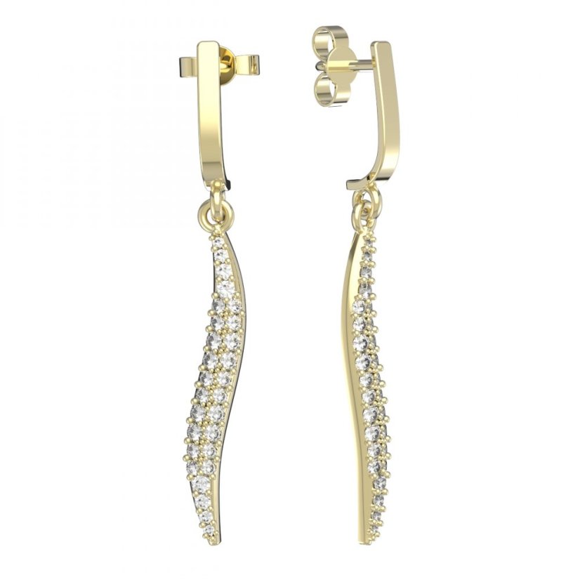 BG zlaté náušnice 716 Žluté zlato - 585 Diamant