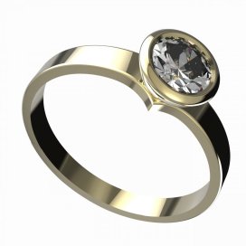 BG zlatý zásnubní prsten 946/557 Žluté zlato - 585 Diamant
