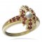 BG prsten s přírodní perlou 537-J - Kov: Žluté zlato 585, Kámen: Granát a perla