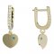 BeKid, Gold kids earrings -847 - Switching on: Brizura 0-3 roky, Metal: Yellow gold 585, Stone: White cubic zircon