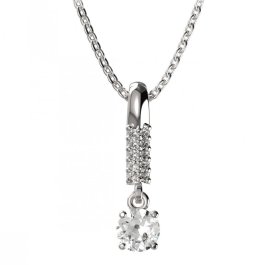BG zlatý přívěšek  726 Bílé zlato - 585 Diamant