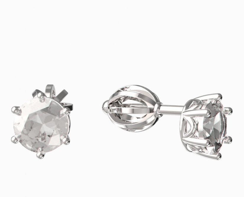 BeKid dětské náušnice 1295 Bílé zlato - 585 Diamant