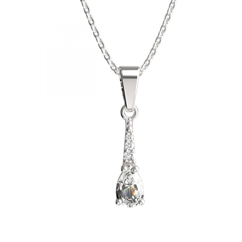 BG zlatý přívěšek  626 Bílé zlato - 585 Diamant