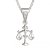 BG zlatý přívěšek Váhy 040 Bílé zlato - 585 Diamant