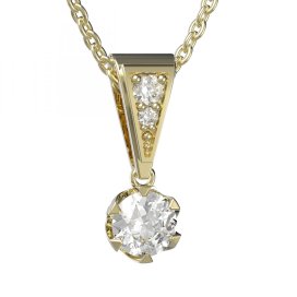 BG zlatý přívěšek 872 Žluté zlato - 585 Diamant