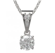 BG zlatý přívěšek  727 Bílé zlato - 585 Diamant