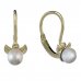 BeKid children's earrings Fox with pearl 1395 - Einschalten: Schräubchen, Metall: Gelbgold 585, Stein: weiße Perle