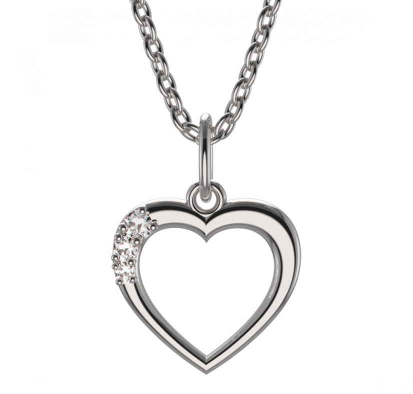 BeKid dětský přívěšek 1557 Bílé zlato - 585 Diamant