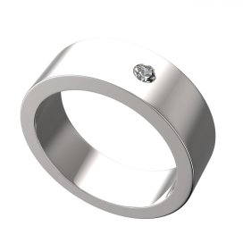 BG zlatý snubní prsten 657/m17 Bílé zlato - 585 Diamant