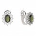 BG  earring 298-R7 oval - Metal: Silver 925 - rhodium, Stone: Garnet