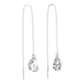 BeKid dětské náušnice 1242 Bílé zlato - 585 Diamant