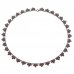 BG náhrdelník přírodní granát  193 - Kov: Pozlacené stříbro 925, Kámen: Vltavín a granát